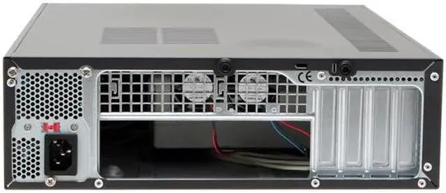 Alt view image 11 of 13 - Foxconn DH153C-CF300K Steel MicroATX Slim Desktop Computer Case 300W Power Supply