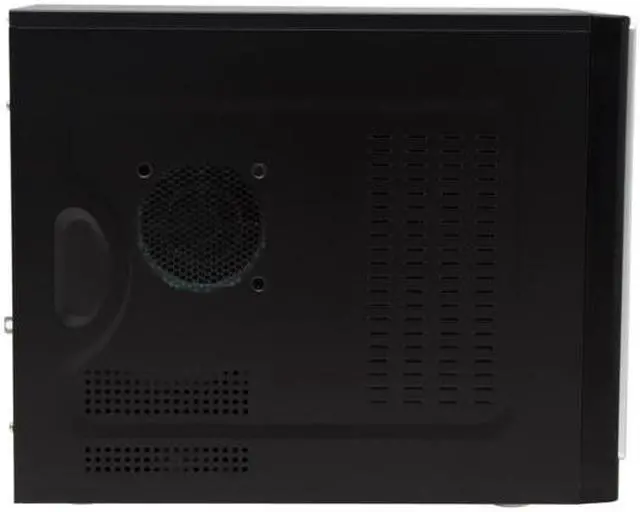 Alt view image 5 of 15 - Foxconn TLM776-CN300C-01 Black/ Silver Steel Micro ATX Mini Tower Computer Case 300W Power Supply