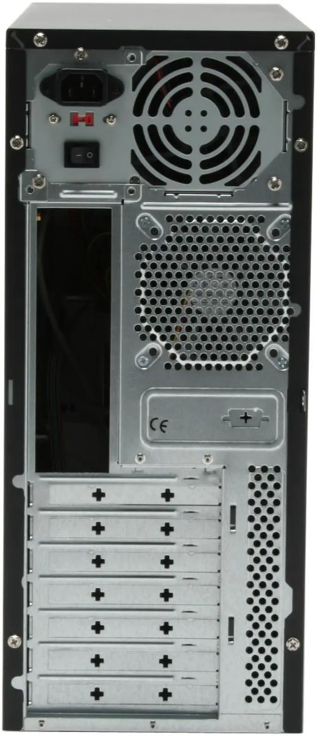 Alt view image 6 of 15 - Foxconn TLA566-CN300C-HS Black/Light Silver 0.5mm SGCC ATX Mid Tower Computer Case 300W Power Supply