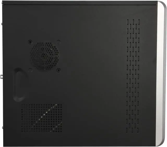 Alt view image 5 of 12 - Foxconn TLA566-CN450C Black+Light Silver Steel ATX Mid Tower Computer Case 350W Power Supply