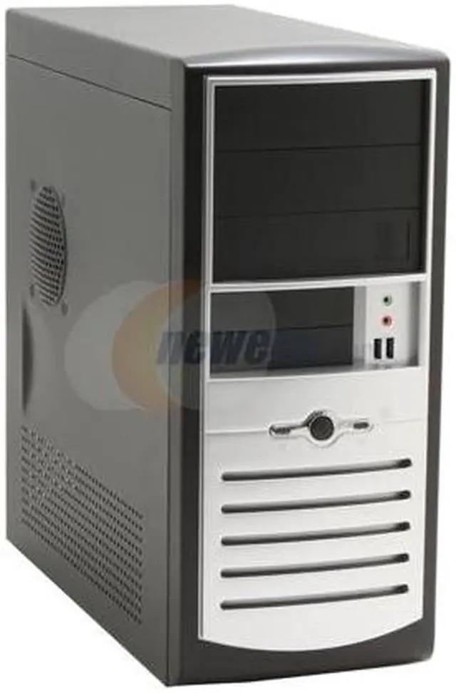 Main image of Foxconn TS001-V-D350A Black/ Silver Steel ATX Mid Tower Computer Case Delta ATX 2.2 350W Power Supply