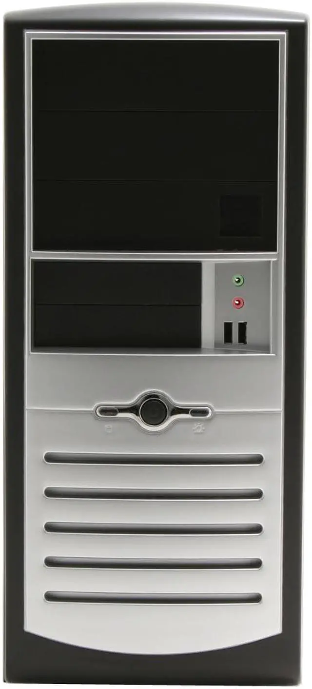 Alt view image 2 of 15 - Foxconn TS001-V-D350A Black/ Silver Steel ATX Mid Tower Computer Case Delta ATX 2.2 350W Power Supply