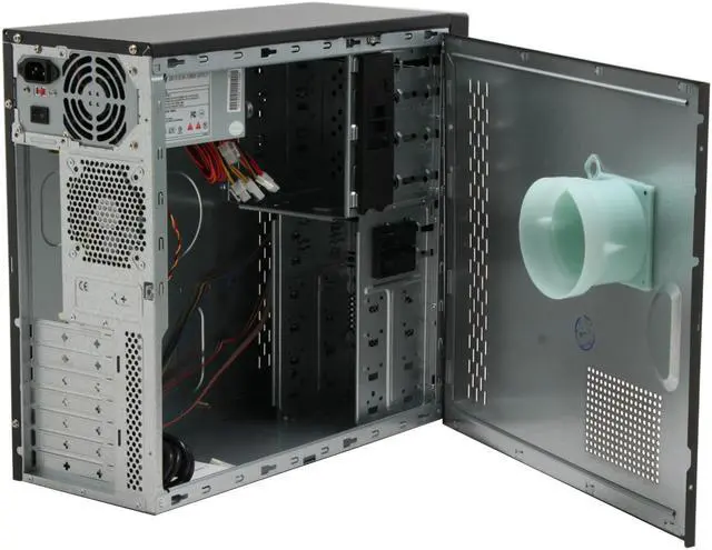 Alt view image 8 of 15 - Foxconn TLA+787K-CN300-HS Black Steel ATX Mid Tower Computer Case 300W Power Supply