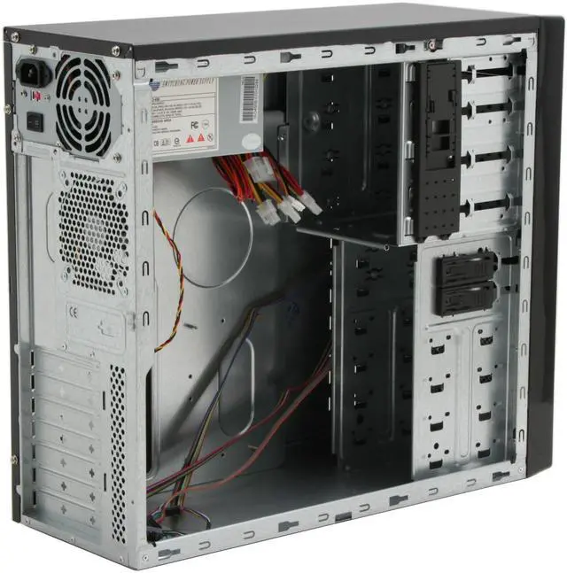 Alt view image 9 of 15 - Foxconn TLA+787K-CN300-HS Black Steel ATX Mid Tower Computer Case 300W Power Supply