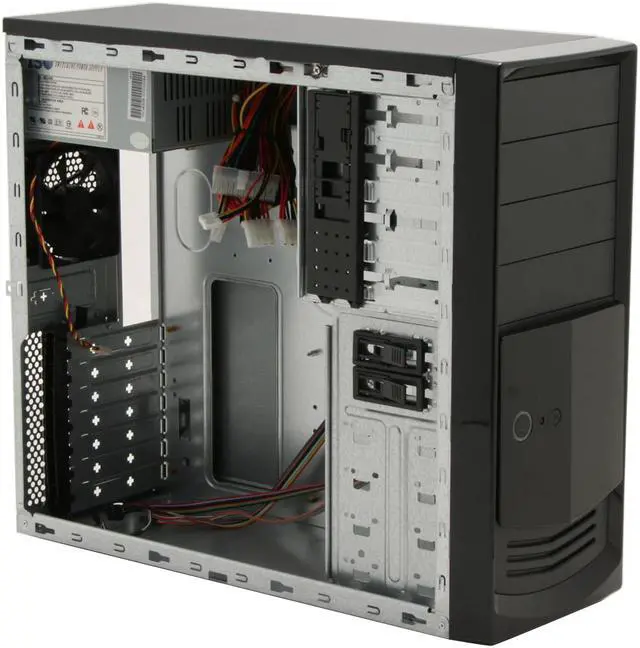 Alt view image 10 of 15 - Foxconn TLA+787K-CN300-HS Black Steel ATX Mid Tower Computer Case 300W Power Supply