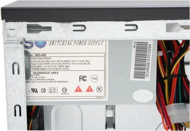 Alt view image 13 of 15 - Foxconn TLA+787K-CN300-HS Black Steel ATX Mid Tower Computer Case 300W Power Supply