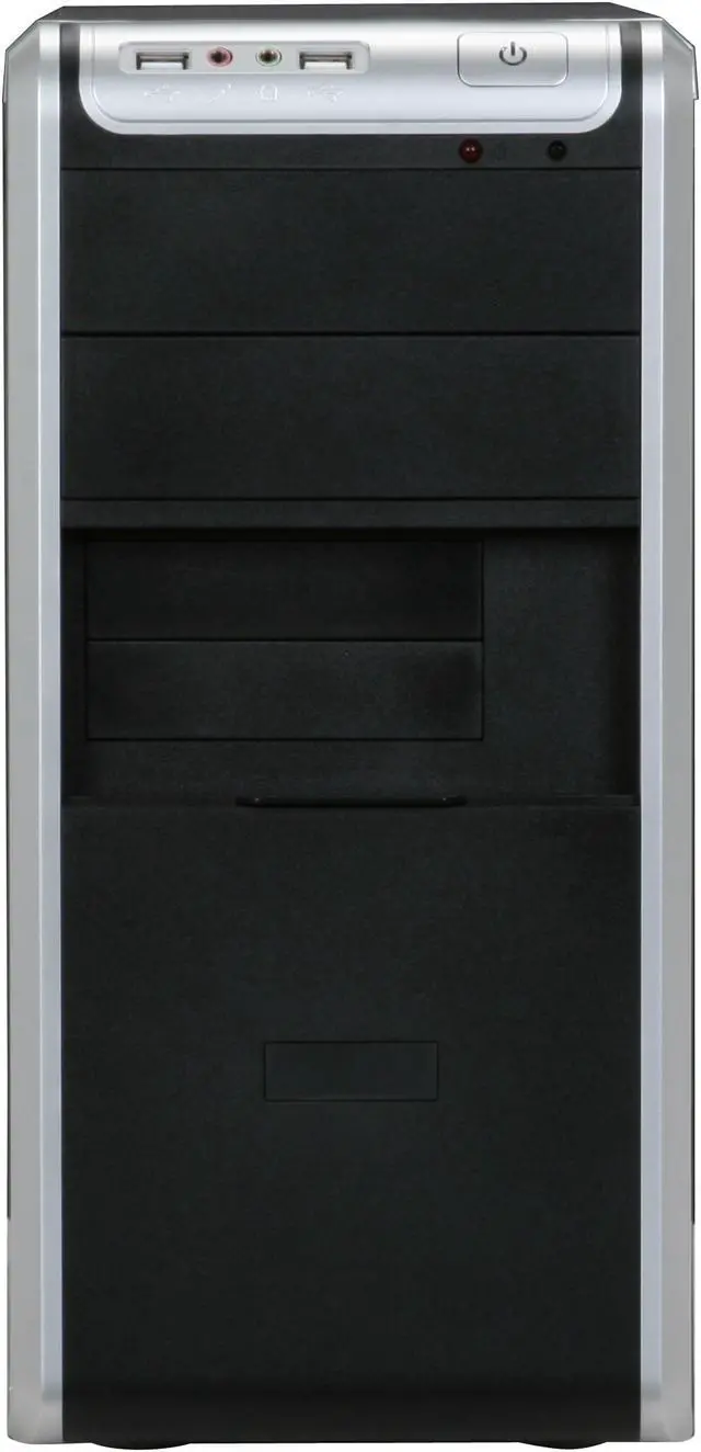 Alt view image 2 of 12 - Foxconn TLM566-300W Steel Micro ATX Mid Tower Computer Case 300W Power Supply