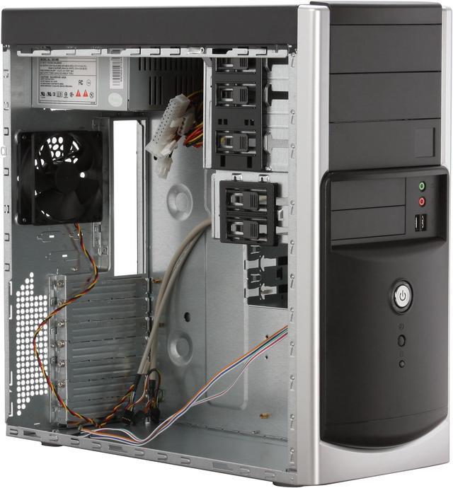 Alt view image 8 of 11 - Foxconn TS088+CWT-300W Steel ATX Mid Tower Computer Case 300W Power Supply