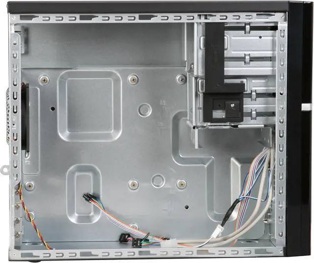 Alt view image 8 of 12 - Foxconn TW-080 NPS Black Steel Micro ATX Mid Tower Computer Case