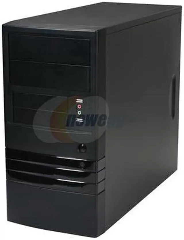 Alt view image 3 of 9 - Foxconn KS136-ISO450 Black 0.5mm SGCC Micro ATX Mini Tower Computer Case 350W Power Supply