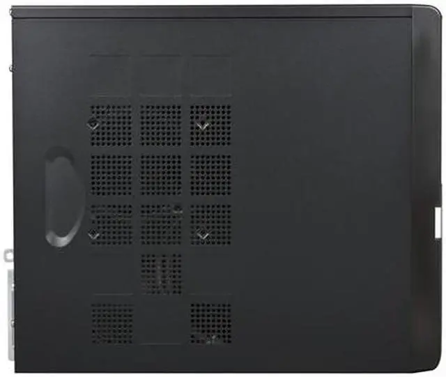 Alt view image 4 of 9 - Foxconn KS188-ISO450 Black / Silver SGCC Micro ATX Mini Tower Computer Case 350W Power Supply
