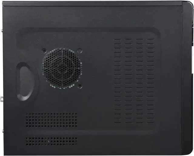 Alt view image 4 of 9 - Foxconn TLM-C01+ISO-400 Black / Silver 0.6mm SGCC Micro ATX Mini Tower Computer Case w/ 18 in 1 Card Reader 300W Power Supply