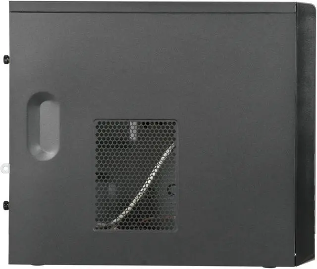 Alt view image 4 of 8 - TW (Tower) TW-689 (H+A)+ISO-450 Black / Silver 0.7mm SGCC Micro ATX Mini Tower Computer Case 350W Power Supply