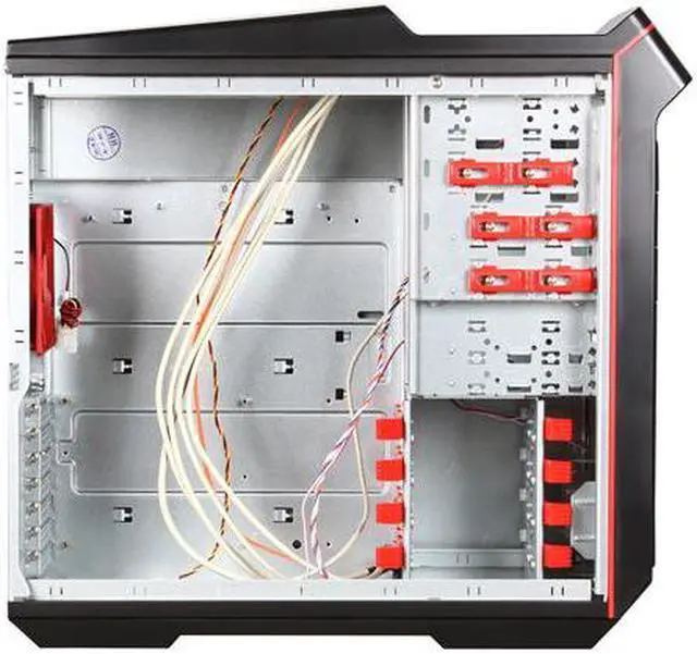 Alt view image 5 of 7 - Foxconn G-007(H) Black / Red 0.8mm SGCC Micro ATX Mid Tower Computer Case