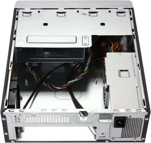 Alt view image 5 of 9 - Foxconn RM233+FSP150-50GLT Black / Silver 0.6mm SGCC Mini-ITX Tower Computer Case 150W Power Supply