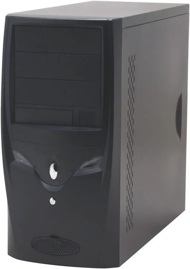 Alt view image 2 of 14 - APEX X-115 Black Steel ATX Mid Tower Computer Case ATX12V 300W Intel/AMD Listed Power Supply