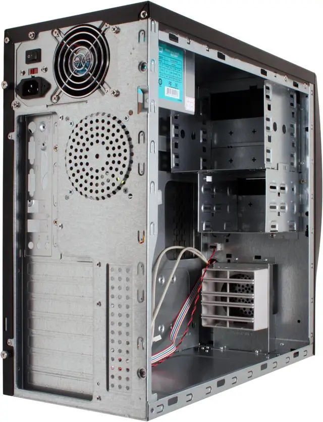 Alt view image 10 of 14 - APEX X-115 Black Steel ATX Mid Tower Computer Case ATX12V 300W Intel/AMD Listed Power Supply