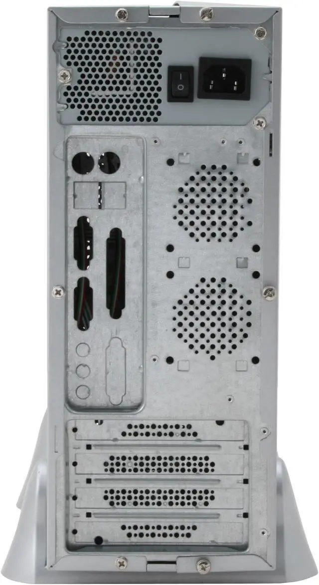 Alt view image 8 of 9 - Foxconn ATX3400-P4 White Steel ATX Mid Tower Computer Case 300W Power Supply