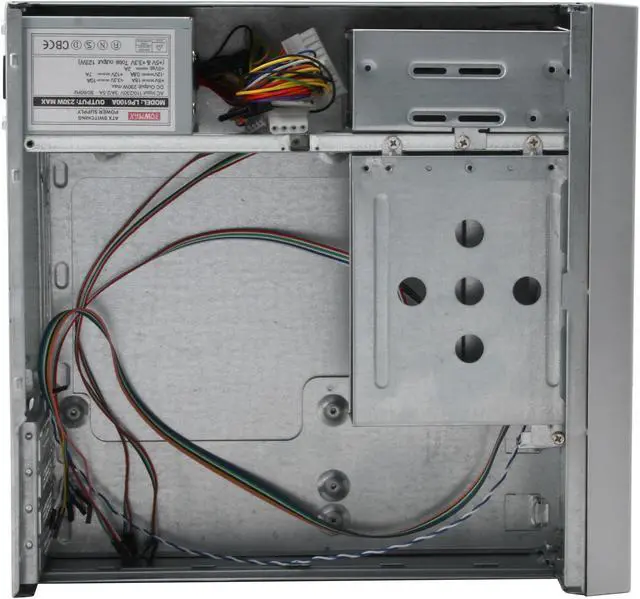 Alt view image 6 of 9 - Foxconn ATX3400-P4 White Steel ATX Mid Tower Computer Case 300W Power Supply