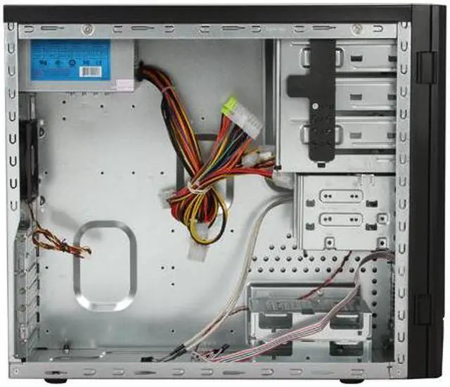 Alt view image 8 of 12 - APEX TU150 Black Steel ATX Mid Tower Computer Case ATX 12V 400W with 20+4 pin Intel/AMD listed Power Supply