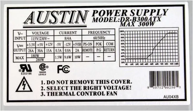 Alt view image 9 of 12 - APEX PC-115 White/Gray Steel ATX Mid Tower Computer Case ATX12V 300W Power Supply