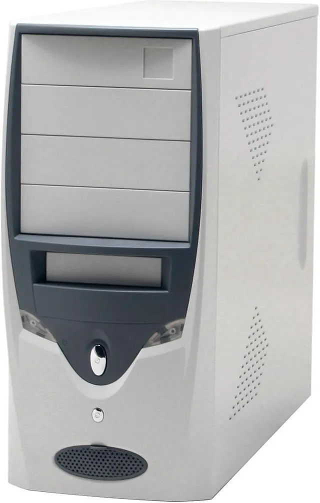 Alt view image 2 of 12 - APEX PC-115 Beige Steel ATX Mid Tower Computer Case 350W Power Supply