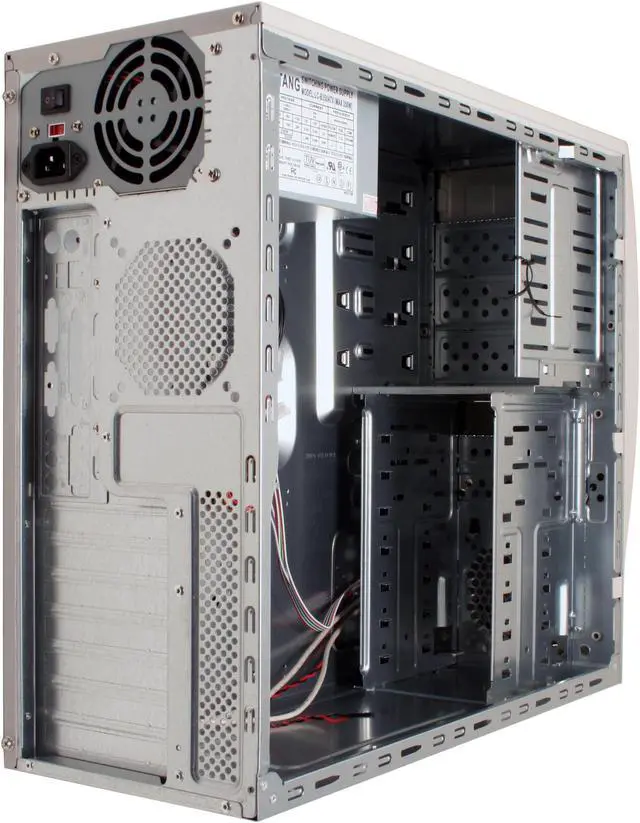 Alt view image 9 of 12 - APEX PC-115 Beige Steel ATX Mid Tower Computer Case 350W Power Supply