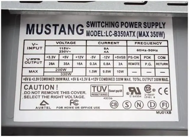 Alt view image 10 of 12 - APEX PC-115 Beige Steel ATX Mid Tower Computer Case 350W Power Supply