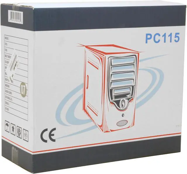 Alt view image 12 of 12 - APEX PC-115 Beige Steel ATX Mid Tower Computer Case 350W Power Supply