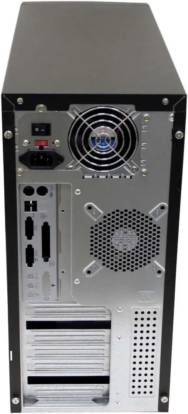 Alt view image 5 of 13 - APEX TU-163 Black Steel ATX Mid Tower Computer Case 350W Power Supply