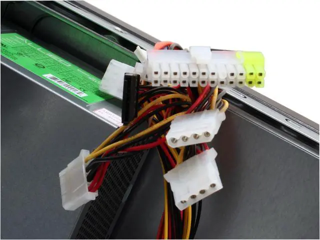 Alt view image 11 of 13 - APEX TU-163 Black Steel ATX Mid Tower Computer Case 350W Power Supply