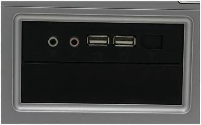 Alt view image 3 of 15 - APEX TX-346 Black/Silver Steel ATX Mini Tower Computer Case ATX12V 300W Intel & AMD Listed Power Supply