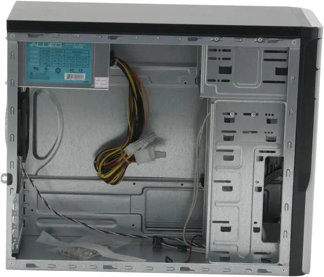 Alt view image 10 of 15 - APEX TX-346 Black/Silver Steel ATX Mini Tower Computer Case ATX12V 300W Intel & AMD Listed Power Supply