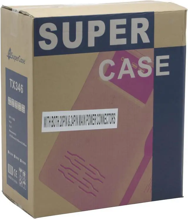 Alt view image 15 of 15 - APEX TX-346 Black/Silver Steel ATX Mini Tower Computer Case ATX12V 300W Intel & AMD Listed Power Supply