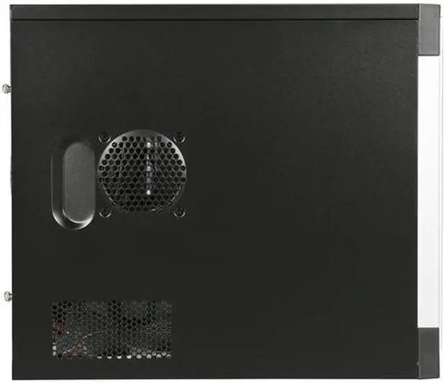 Alt view image 4 of 9 - APEX TM-302-3 Black/ Silver Steel Micro ATX Mid Tower Computer Case 300W Power Supply