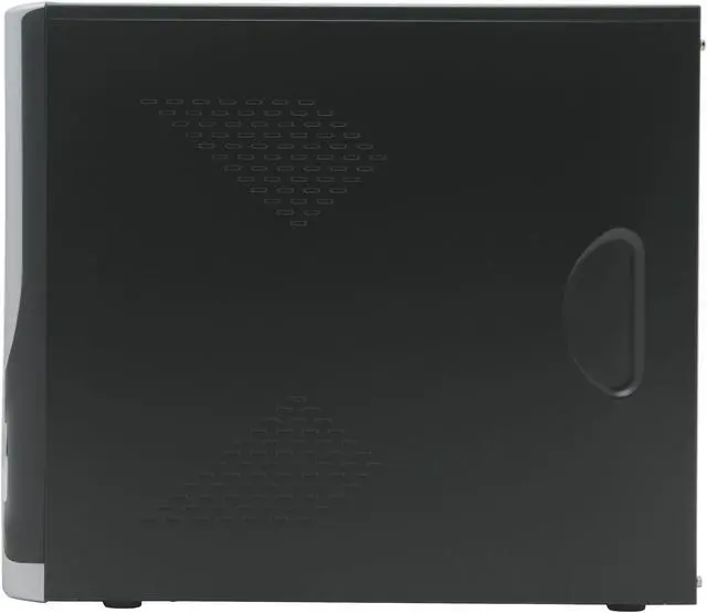 Alt view image 5 of 16 - APEX PC-336 Black/Silver Steel ATX Mid Tower Computer Case 350W Power Supply