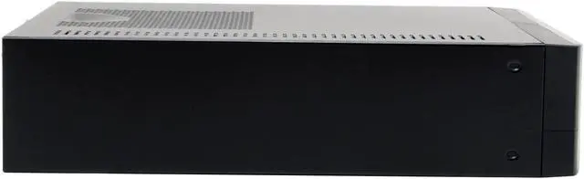Alt view image 4 of 10 - APEX DM-317-A Black/ Silver Steel Micro ATX Media Center / Slim HTPC Computer Case w/ ATX12V Flex 275W Power Supply