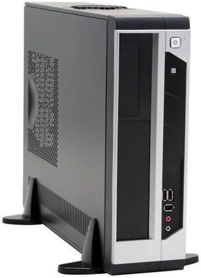 Alt view image 6 of 10 - APEX DM-317-A Black/ Silver Steel Micro ATX Media Center / Slim HTPC Computer Case w/ ATX12V Flex 275W Power Supply