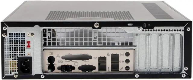 Alt view image 7 of 10 - APEX DM-317-A Black/ Silver Steel Micro ATX Media Center / Slim HTPC Computer Case w/ ATX12V Flex 275W Power Supply