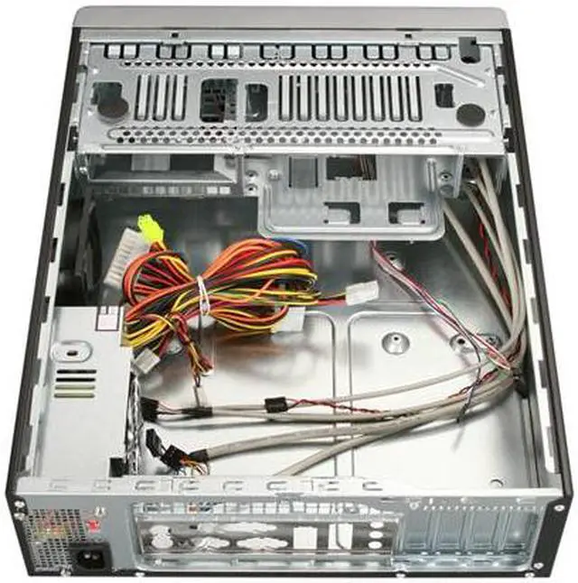 Alt view image 6 of 9 - APEX DM-318 Black Steel Micro ATX Media Center / Slim HTPC Computer Case w/ ATX12V TFX 275W Power Supply