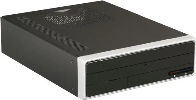 Alt view image 8 of 9 - APEX DM-318 Black Steel Micro ATX Media Center / Slim HTPC Computer Case w/ ATX12V TFX 275W Power Supply
