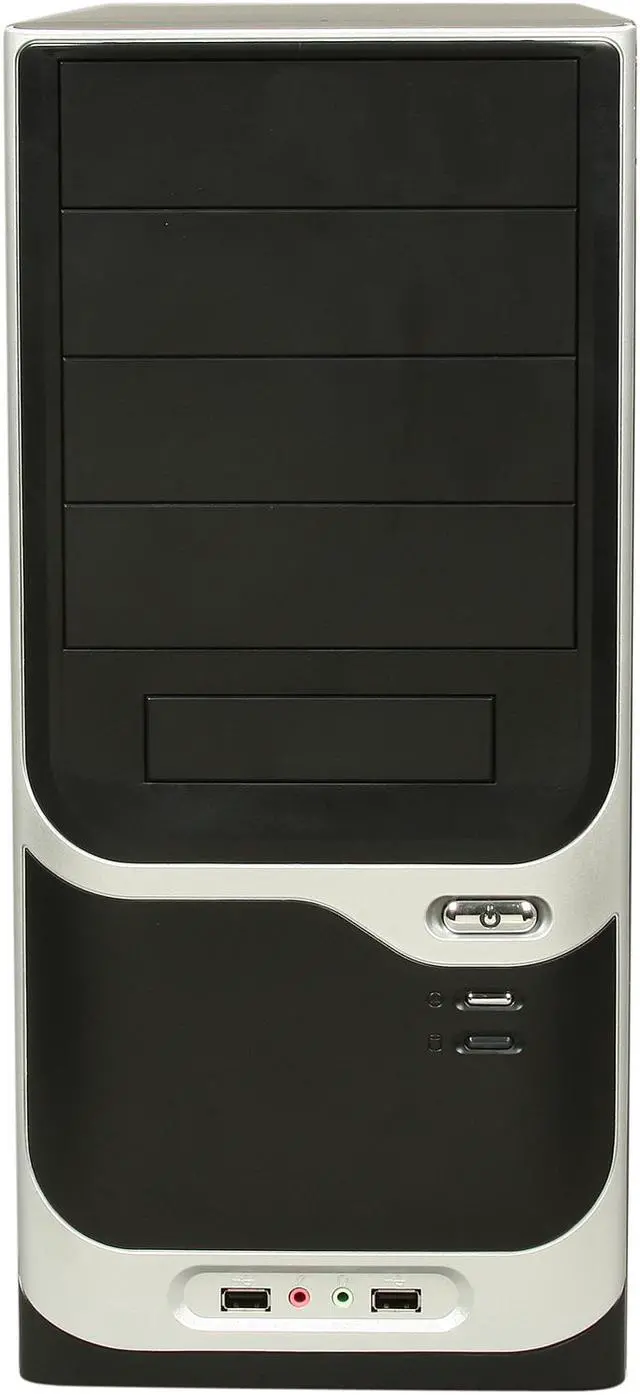 Alt view image 2 of 8 - APEX PC-375 Black Steel ATX Mid Tower Computer Case ATX12V 300W Power Supply