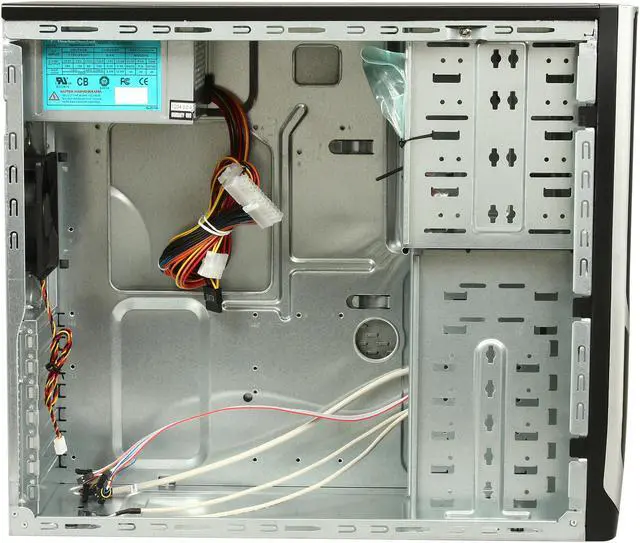 Alt view image 5 of 8 - APEX PC-375 Black Steel ATX Mid Tower Computer Case ATX12V 300W Power Supply