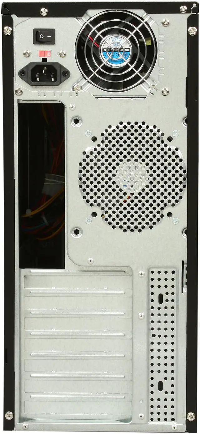 Alt view image 7 of 8 - APEX PC-375 Black Steel ATX Mid Tower Computer Case ATX12V 300W Power Supply