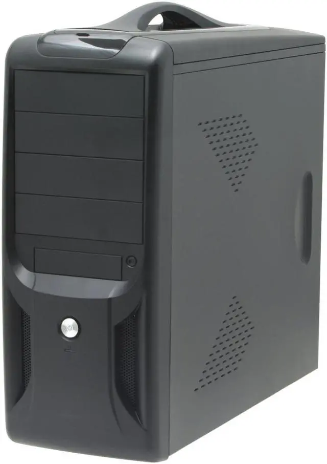 Alt view image 2 of 15 - APEX PC-381 Black Steel ATX Mid Tower Computer Case ATX12V 300W Power Supply