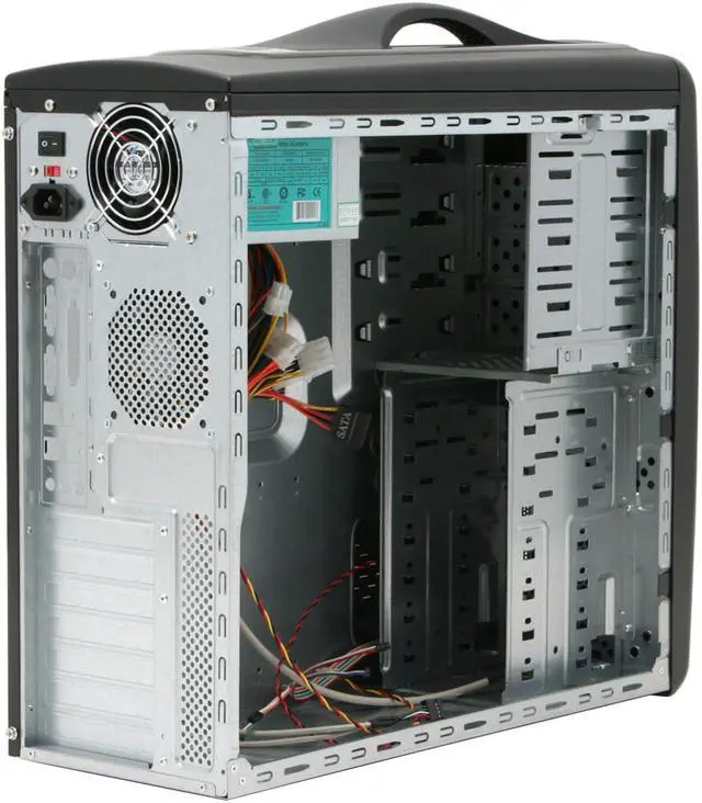 Alt view image 10 of 15 - APEX PC-381 Black Steel ATX Mid Tower Computer Case ATX12V 300W Power Supply