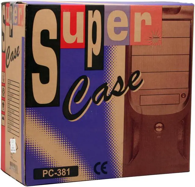 Alt view image 15 of 15 - APEX PC-381 Black Steel ATX Mid Tower Computer Case ATX12V 300W Power Supply