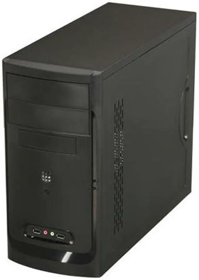 Alt view image 3 of 7 - APEX TX-373 Black Steel Micro ATX Mid Tower Computer Case 300W Power Supply