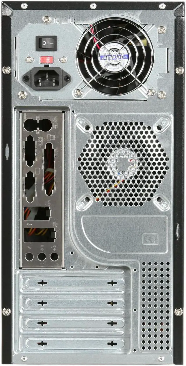 Alt view image 6 of 7 - APEX TX-373 Black Steel Micro ATX Mid Tower Computer Case 300W Power Supply