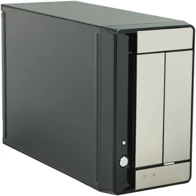 Main image of APEX MI-100 Black / Mirror finish Steel Mini-ITX Tower Computer Case 250W Power Supply